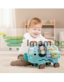 Образователен слон сортер пъзел, манипулационна дъска, блокчета, чук